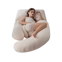 Coussin de Grossesse en U – Soutien Lombaire, Ventre et Jambes | Housse Lavable