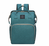 Sac à Langer Bébé 3-en-1 avec Lit Pliable, Port USB et Rangement Isotherme