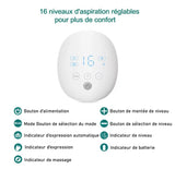Tire-Lait Électrique 4-en-1 – Rechargeable, Silencieux, Sans Fil, Écran LED