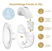 Tire-Lait Électrique Silencieux – Sans Fil, Rechargeable, 4 Modes, 180 ml