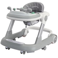 Trotteur Bébé 2 en 1 Pliable avec Plateau Musical
