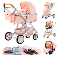 Poussette bébé 3 en 1 pliable – Naissance à 36 mois | Confort & mobilité