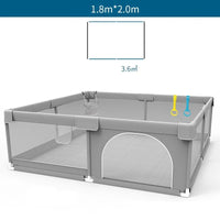 Parc bébé sécurisé et pliable – Aire de jeu spacieuse – Tissu respirant – Coloris gris clair