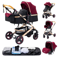 Poussette bébé 3 en 1 pliable – Naissance à 36 mois | Confort & mobilité