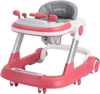 Trotteur Bébé 2 en 1 Pliable avec Plateau Musical