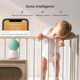 Babyphone Caméra 2K – Écran 5” HD, Suivi Automatique, Vision Nocturne & Veilleuse Colorée