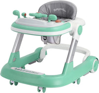 Trotteur Bébé 2 en 1 Pliable avec Plateau Musical