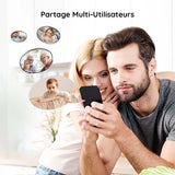 Babyphone Caméra 2K – Écran 5” HD, Suivi Automatique, Vision Nocturne & Veilleuse Colorée