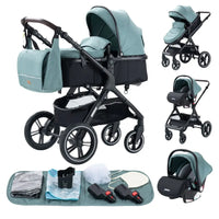 Poussette bébé 3 en 1 pliable – Naissance à 36 mois | Confort & mobilité