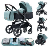 Poussette bébé 3 en 1 pliable – Naissance à 36 mois | Confort & mobilité